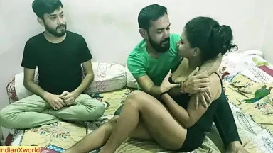 Video thumbnails for Hot Girlfriend vs two guys!! Dada tomari grillfriend ko mene chudna chataho! Indian real threesome sex depicting girlfriend, indian