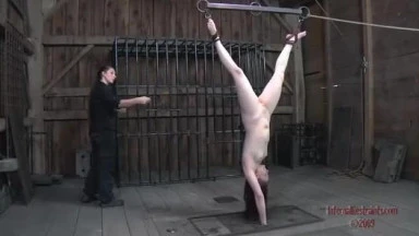 Video thumbnails for 2009-10-23 IN THE HOLE (Part Two) Featuring Claire Adams depicting infernal restraints, bdsm hardcore, bdsm dungeon, whore, bdsm training